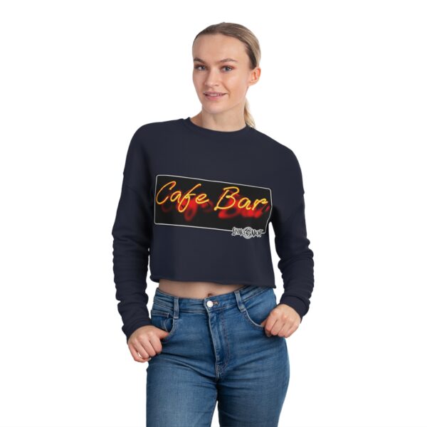 Neon Cafe Vibes Cropped Sweatshirt - Image 12