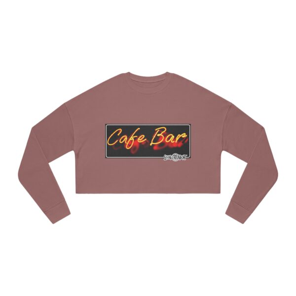 Neon Cafe Vibes Cropped Sweatshirt - Image 2