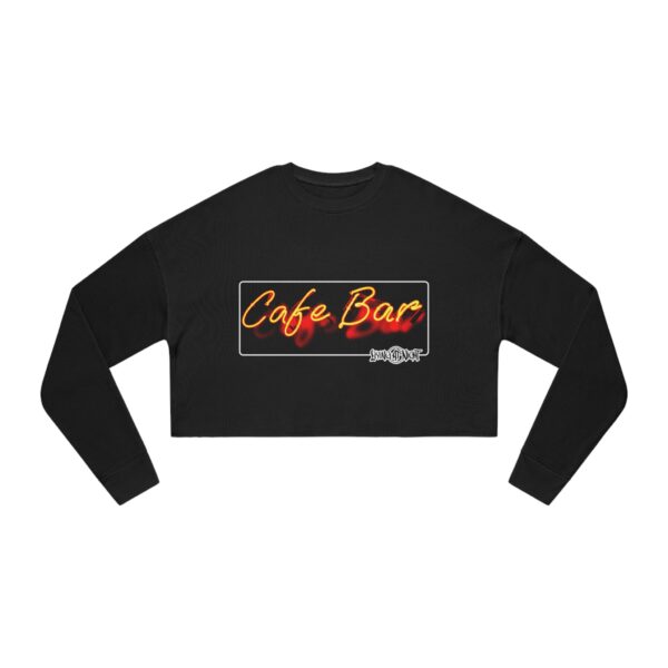 Neon Cafe Vibes Cropped Sweatshirt - Image 6