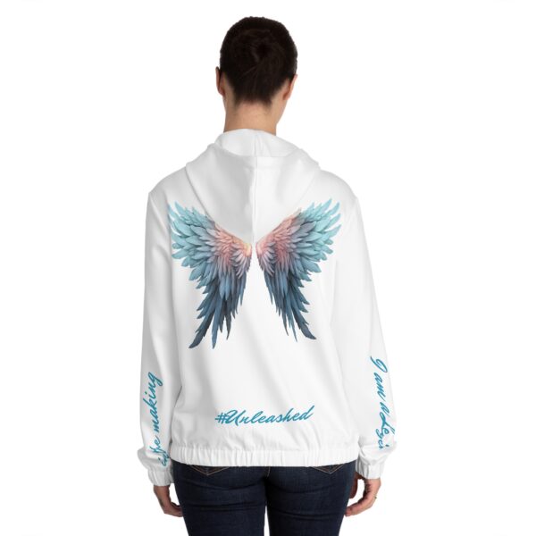 Angelic Flair Zip Hoodie for Women