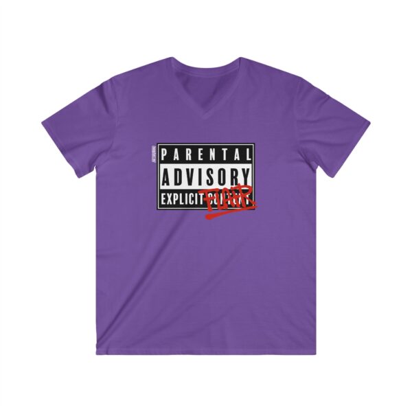 Explicit Flair - Fitted V-Neck Short Sleeve Tee - Image 11