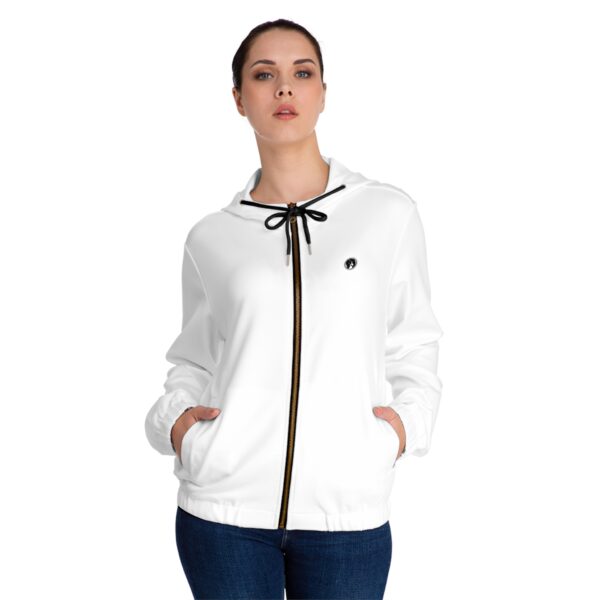 Angelic Flair Zip Hoodie for Women - Image 4