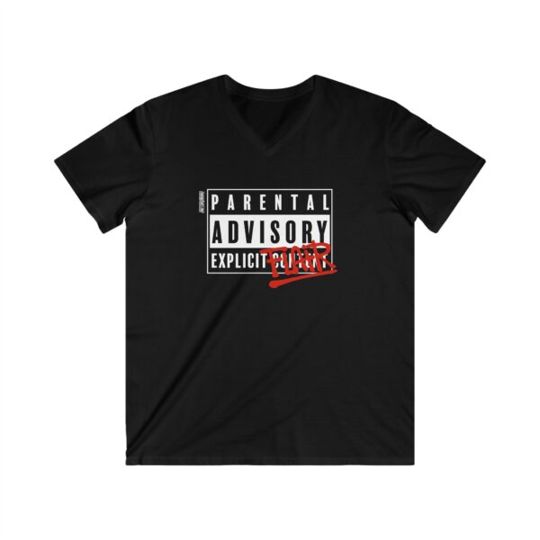 Explicit Flair - Fitted V-Neck Short Sleeve Tee - Image 3