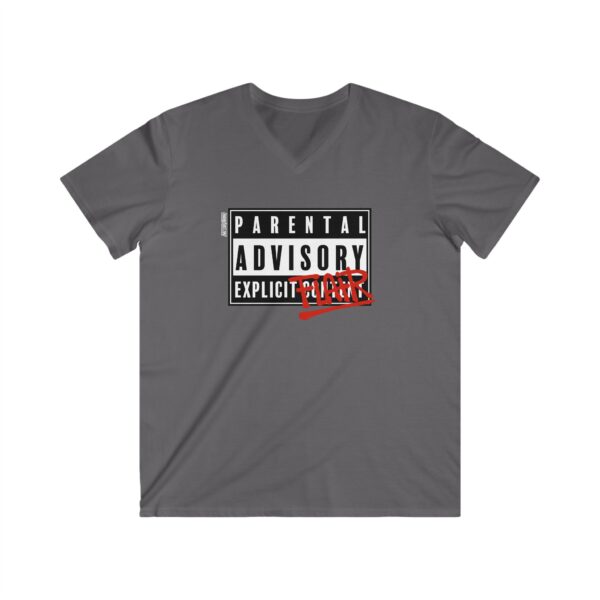 Explicit Flair - Fitted V-Neck Short Sleeve Tee - Image 7